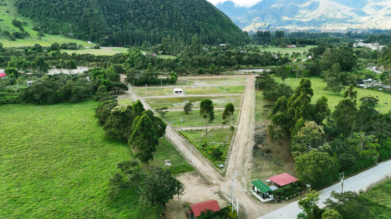 Vista del proyecto Las Orquídeas en Chontabamba, Oxapampa